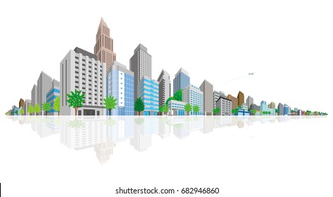 Cityscape Vector Illustration