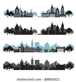 cityscapes set