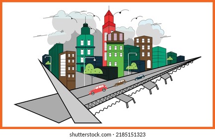 Cityscapes SVG Graphics and Illustration svg