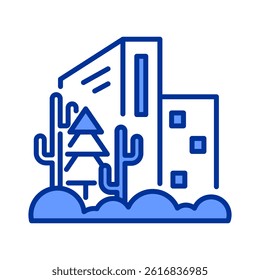 Cityscapeview Icon Element For Design