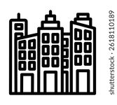 CitySkyline Vector Line icon design