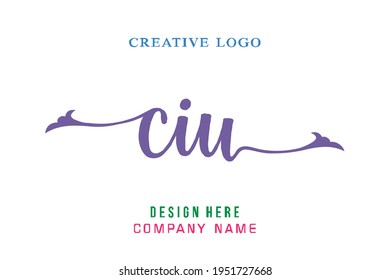 CIU lettering logo is simple, easy to understand and authoritative