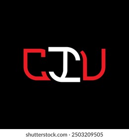 CIU logo design, CIU simple and modern logo. CIU luxurious alphabet design  