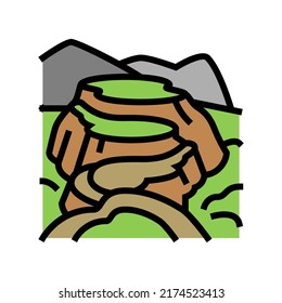 ciudad perdida color icon vector. ciudad perdida sign. isolated symbol illustration