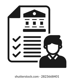Civic Duty Icon Mixed Style Vector Illustration