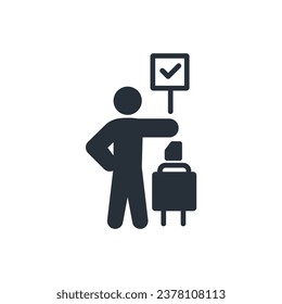 civic engagement icon. vector.Editable stroke.linear style sign for use web design,logo.Symbol illustration.