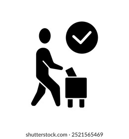 civic engangement concept line icon. Simple element illustration. civic engangement concept outline symbol design.