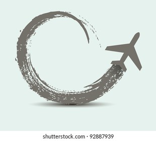 civil airplane paths