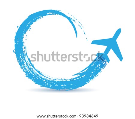 civil airplanes paths icon