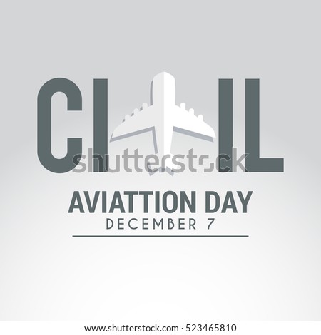 Civil Aviation Day Background.