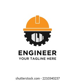 Civil building engineering logo design template