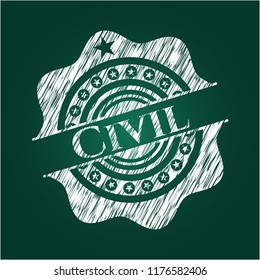 Civil with chalkboard texture