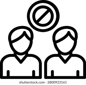 Civil Disobedience Line Icon and Vector