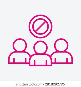 Civil Disobedience trendy pink vector illustration in flat style beautiful background.eps