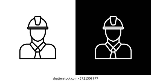 Elemento de logotipo de ícone do Engenheiro Civil. Ilustração vetorial. EPS10