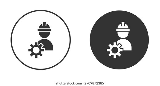 O ícone do Engenheiro Civil assina o pacote. Símbolos vetoriais para designs de gráficos