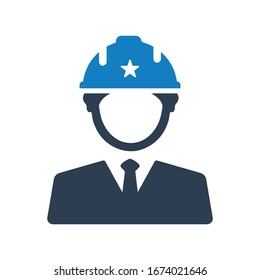 Civil engineer icon. engineer vector