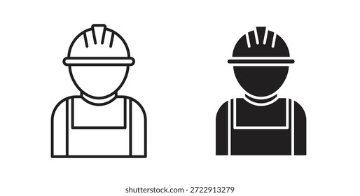 Ícone do Engenheiro Civil para web e app. ilustração vetorial eps