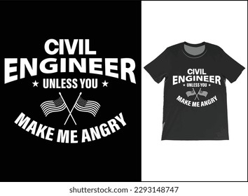 Civil Engineer T-Shirt, Civil Engineer USA Flag T-shirt Vector, Civil Engineer T-Shirt, Civil Engineer Graduate.