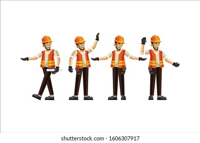 Civil Engineering Characters Vector Illustration