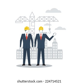 Civil engineering, construction site, building management