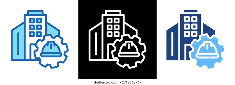 Civil Engineering Icon triplestyle Vector Illustration