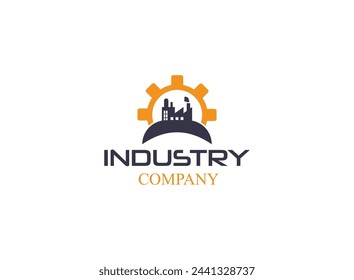 Civil engineering logo with industrial design.