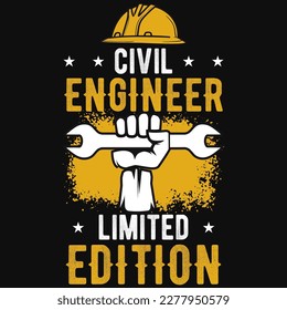 Civil engineers graphics tshirt design vector design 