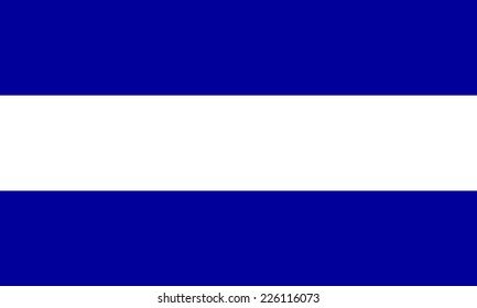 Civil flag of El Salvador - proportion 3:5, in official colors 