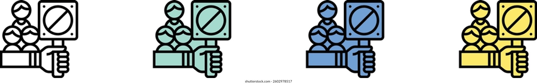 civil icon. Outline, Green, Blue and Yellow Style Design Isolated On White Background