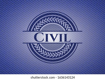 Civil jean background. Vector Illustration. Detailed.