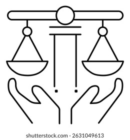 Direito Civil e Seguro Cobertura Legal Símbolo vetor ícone design