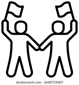 Elemento De Ícone Para Design De Liberdades Civis