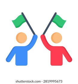 Civil Liberties Icon Flat Style Vector Illustration