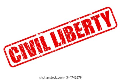 Civil Liberty Red Stamp Text On Stock Vector (Royalty Free) 344741879 ...