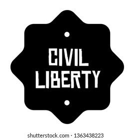 CIVIL LIBERTY stamp on white