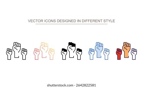 Civil Right icon design with white background stock illustration