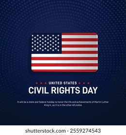 civil rights day creative banner, poster, social media post, postcard, background, template, backdrop, web banner, greetings design etc. Happy Martin Luther King Jr. Day Background vector Illustration