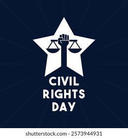 Civil Rights Day. Flat design vector. Eps 10.