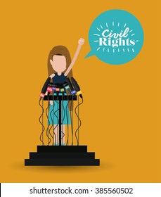 civil rights design, vector illustration eps10 graphic 
