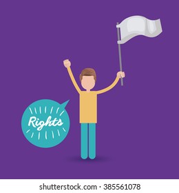 civil rights design, vector illustration eps10 graphic 