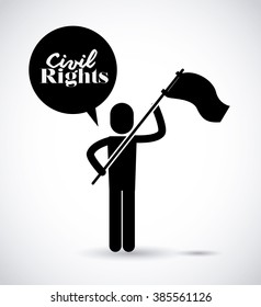 civil rights design, vector illustration eps10 graphic 