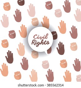 civil rights design, vector illustration eps10 graphic 