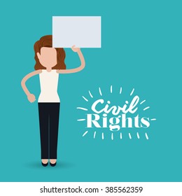 civil rights design, vector illustration eps10 graphic 