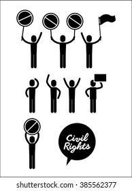 civil rights design, vector illustration eps10 graphic 