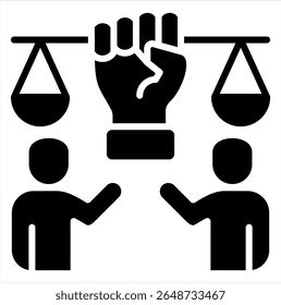 Elemento De Ícone De Direitos Civis Para Design