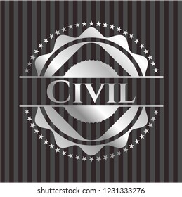 Civil silver emblem