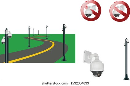 civil wall camera and private video surveillance