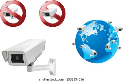 civil wall camera and private video surveillance