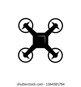 Civilian Aerial Drone or Military Drone Flat Icon for Apps and Websites.